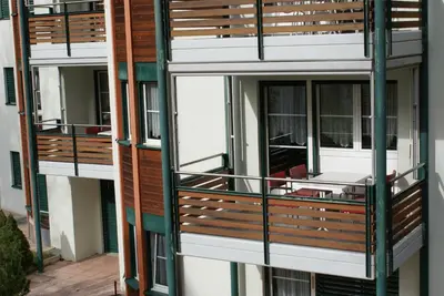 Ein Balkon oder eine Terrasse in der Unterkunft Appartementhaus La Promenade