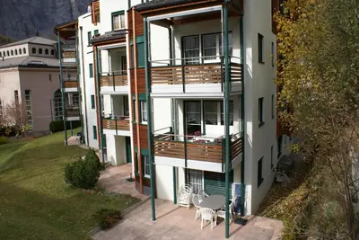 Das Gebäude in dem sich die Ferienwohnung befindet