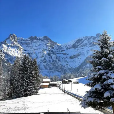Naturlandschaft in der Nähe des Chalets