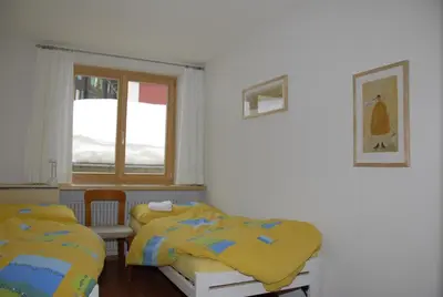 Ein Bett oder Betten in einem Zimmer der Unterkunft Ferienwohnung Alte Bäckerei