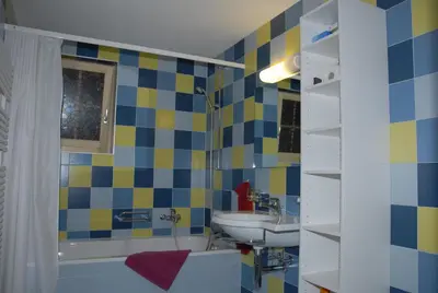 Ein Badezimmer in der Unterkunft Ferienwohnung Alte Bäckerei