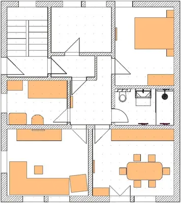 Grundriss der Unterkunft Steinbock