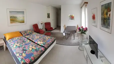 Ein Sitzbereich in der Unterkunft Leuca 11