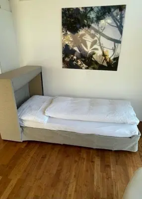 Ein Bett oder Betten in einem Zimmer der Unterkunft Zermatt Appartements