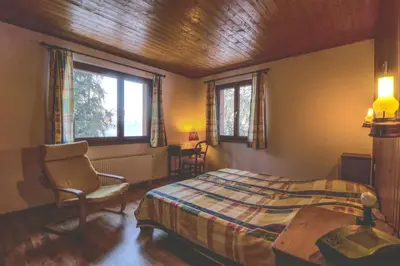 Ein Bett oder Betten in einem Zimmer der Unterkunft Modern and well equipped apartment, 500m from the 4 Vallées ski area