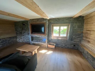 Ein Sitzbereich in der Unterkunft Chalet Swissalp Top Flitterwochen, Auszeit, Erholung