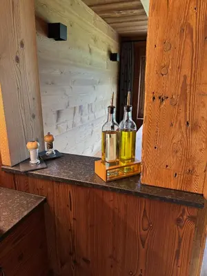 Küche/Küchenzeile in der Unterkunft Chalet Swissalp Top Flitterwochen, Auszeit, Erholung