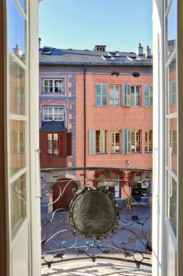 Das Gebäude in dem sich die Ferienwohnung befindet