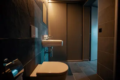 Ein Badezimmer in der Unterkunft Le Mayen de Colombire