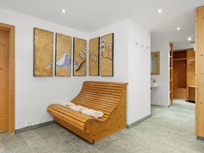 Ein Sitzbereich in der Unterkunft Apartment Rütschi-2 by Interhome