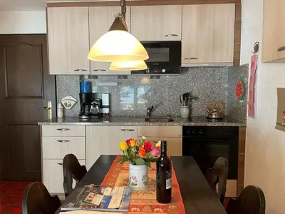 Küche/Küchenzeile in der Unterkunft Haus Oasis