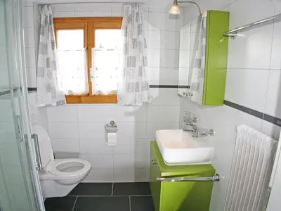 Ein Badezimmer in der Unterkunft Apartment Bergfink Dachgeschoss-1 by Interhome