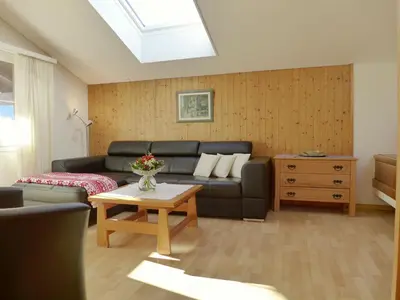 Ein Sitzbereich in der Unterkunft Apartment Oltschiblick by Interhome
