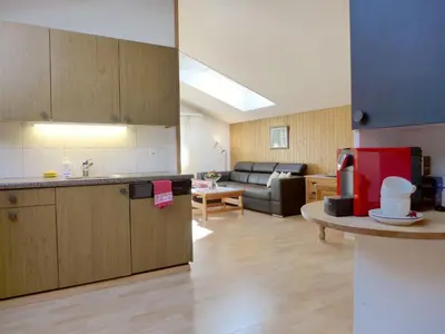 Ein Sitzbereich in der Unterkunft Apartment Oltschiblick by Interhome