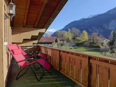 Ein allgemeiner Bergblick oder ein Berglick von der Ferienwohnung aus
