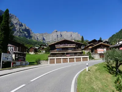 Ein allgemeiner Bergblick oder ein Berglick von der Ferienwohnung aus