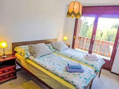 Ein Bett oder Betten in einem Zimmer der Unterkunft Apartment Les Faverges 5 by Interhome
