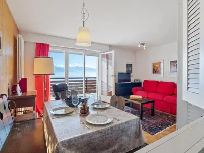 Ein Sitzbereich in der Unterkunft Apartment Armorial Est 72 by Interhome