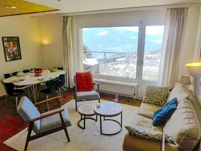 Ein Sitzbereich in der Unterkunft Apartment Clair-Azur B 65 by Interhome