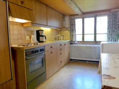 Küche/Küchenzeile in der Unterkunft Apartment Grosshorn by Interhome
