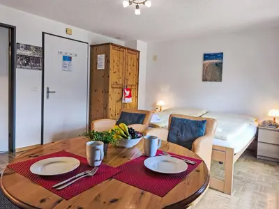 Ein Sitzbereich in der Unterkunft Apartment Rose Studio Y by Interhome