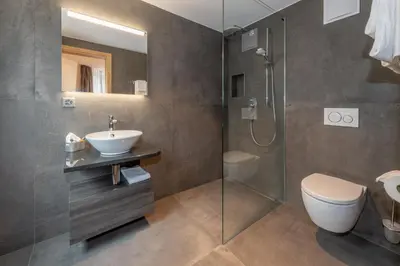 Ein Badezimmer in der Unterkunft Hotel Heimatlodge
