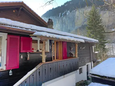 Ein allgemeiner Bergblick oder ein Berglick von der Ferienwohnung aus