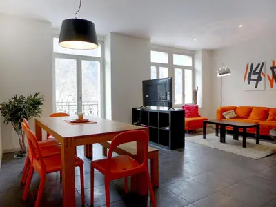 Ein Sitzbereich in der Unterkunft Apartment Modern by Interhome