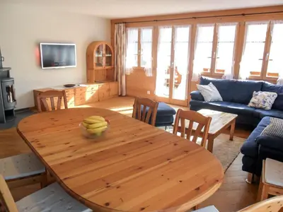 Ein Sitzbereich in der Unterkunft Apartment ufem Stutz by Interhome
