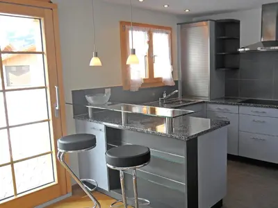 Küche/Küchenzeile in der Unterkunft Apartment ufem Stutz by Interhome