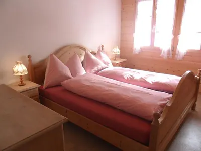 Ein Bett oder Betten in einem Zimmer der Unterkunft Apartment ufem Stutz by Interhome
