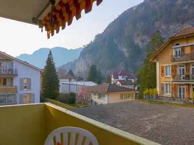 Ein allgemeiner Bergblick oder ein Berglick von der Ferienwohnung aus