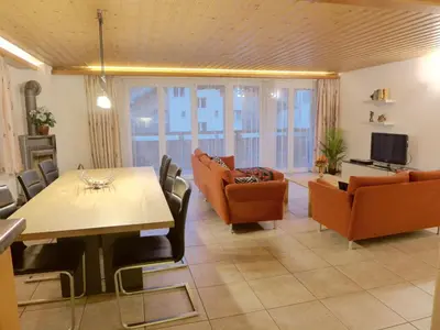 Ein Sitzbereich in der Unterkunft Apartment Oberei by Interhome