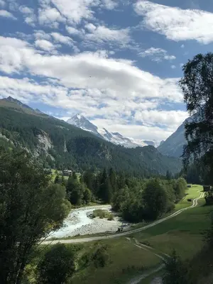 Naturlandschaft in der Nähe des Chalets