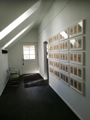 Ein Bett oder Betten in einem Zimmer der Unterkunft Ackaert Ferienwohnung Top of Thun