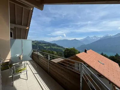 Ein allgemeiner Bergblick oder ein Berglick von der Ferienwohnung aus