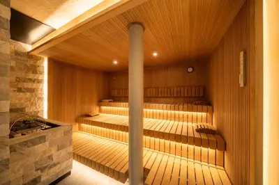 Ein Bett oder Betten in einem Zimmer der Unterkunft Resort La Ginabelle