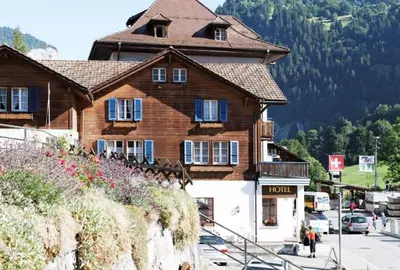 Ein allgemeiner Bergblick oder ein Berglick von der Ferienwohnung aus