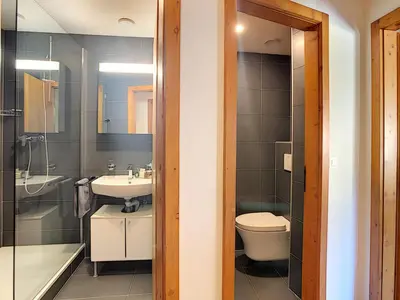 Ein Badezimmer in der Unterkunft Le Clavan - Studio à Crans-Montana (2-4 personnes)