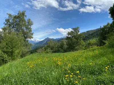 Naturlandschaft in der Nähe des Chalets