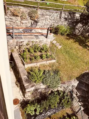 Ein Garten an der Unterkunft Casa Ruscada
