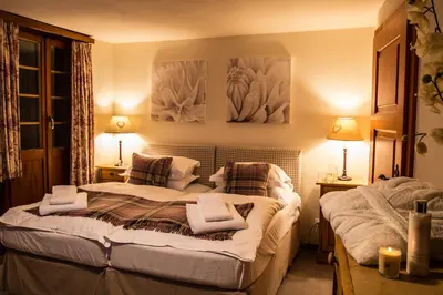 Ein Bett oder Betten in einem Zimmer der Unterkunft Chalet Feekatz