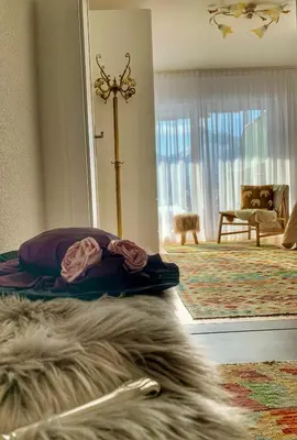 Ein Sitzbereich in der Unterkunft Büelbad - Relax Holiday Apartment