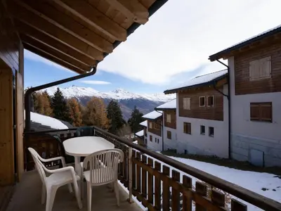 Ein allgemeiner Bergblick oder ein Berglick von der Ferienwohnung aus