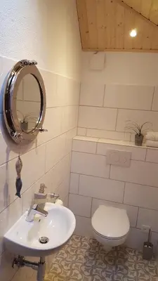 Ein Badezimmer in der Unterkunft Ferienwohnung Ankerplatz