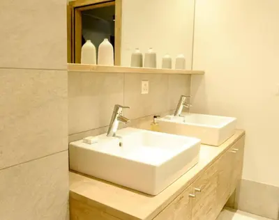 Ein Badezimmer in der Unterkunft Luxury Grimentz Apartment