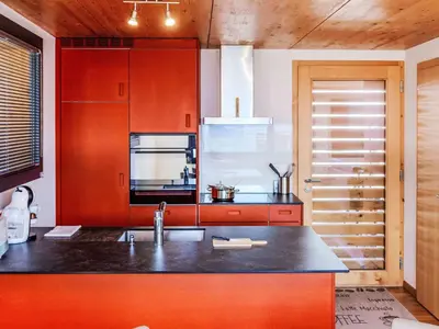 Küche/Küchenzeile in der Unterkunft Chalet Le Raccard by Interhome