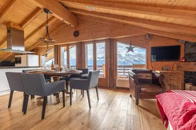 TV/Unterhaltungsangebot in der Unterkunft Diableret 051 SUBLIME & MOUNTAIN apartment 6 pers by Alpvision Résidences