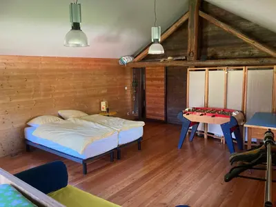 Ein Bett oder Betten in einem Zimmer der Unterkunft Chalet historique de haut standing