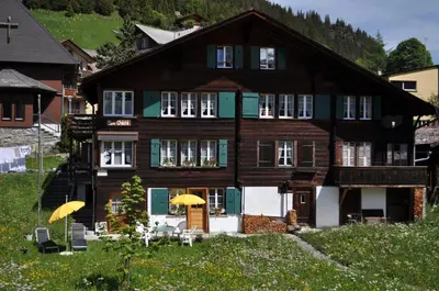 Das Gebäude in dem sich die Ferienwohnung befindet